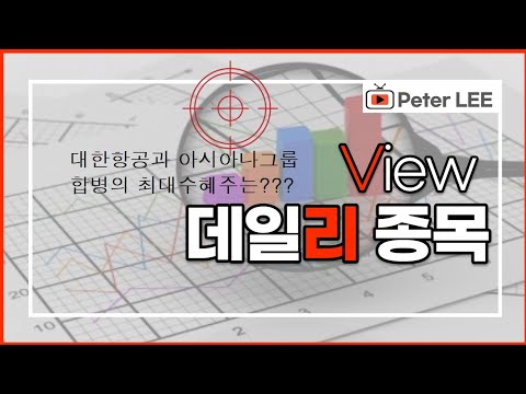대한항공과 아시아나그룹이 합병할때 최대 수혜주는???