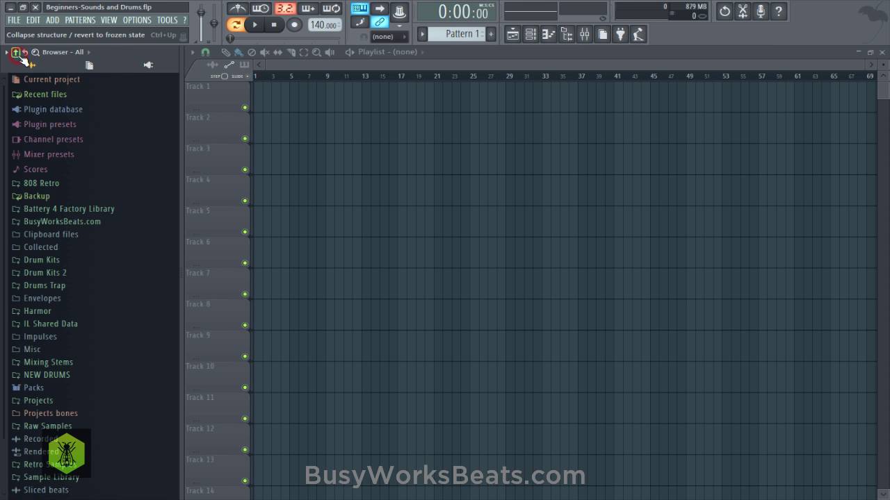 beginners series sound selection and drums youtube busy works beats free drum kit