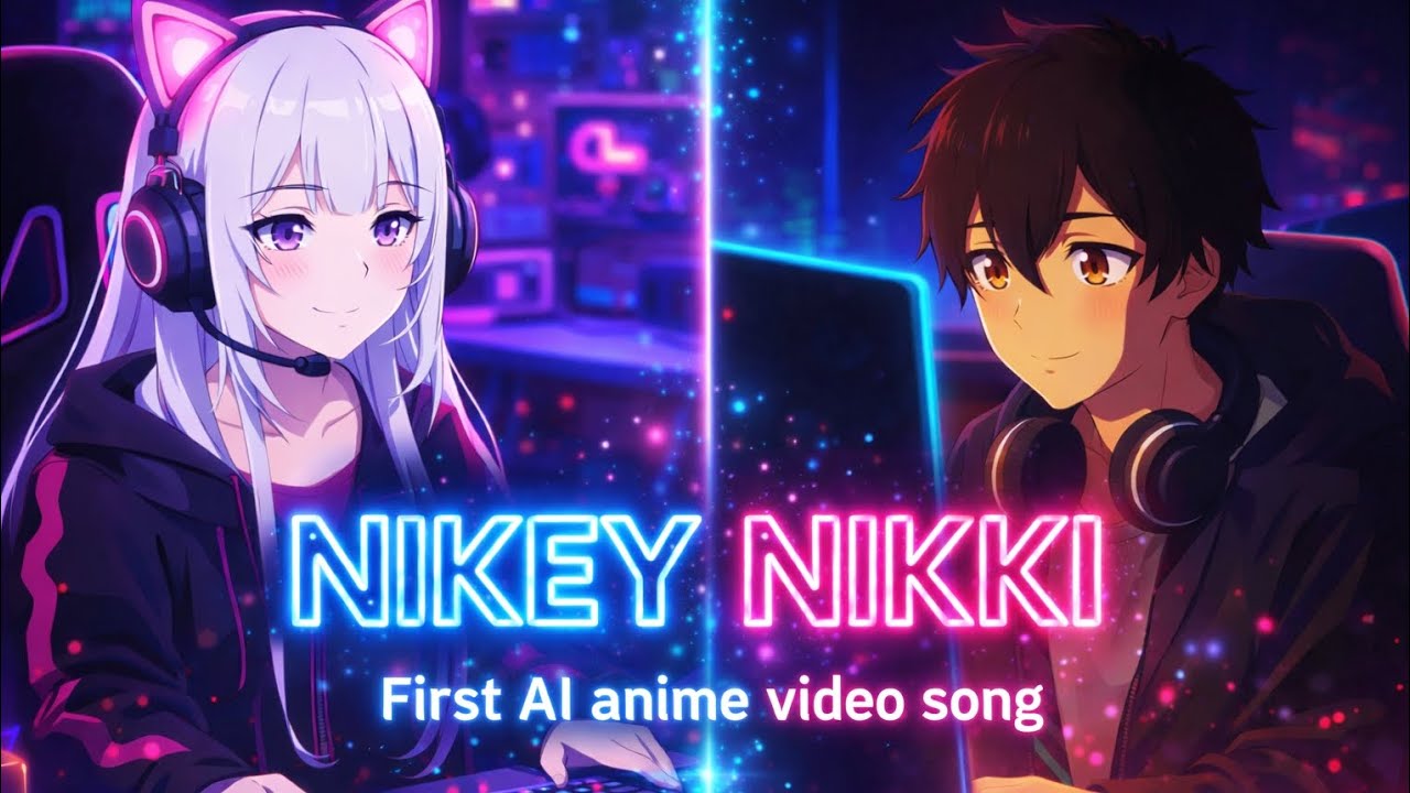 AI anime official video song NIKEY NIKKI for 