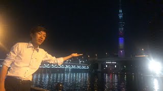 スカイツリーを買収しに来た。(スーツ)