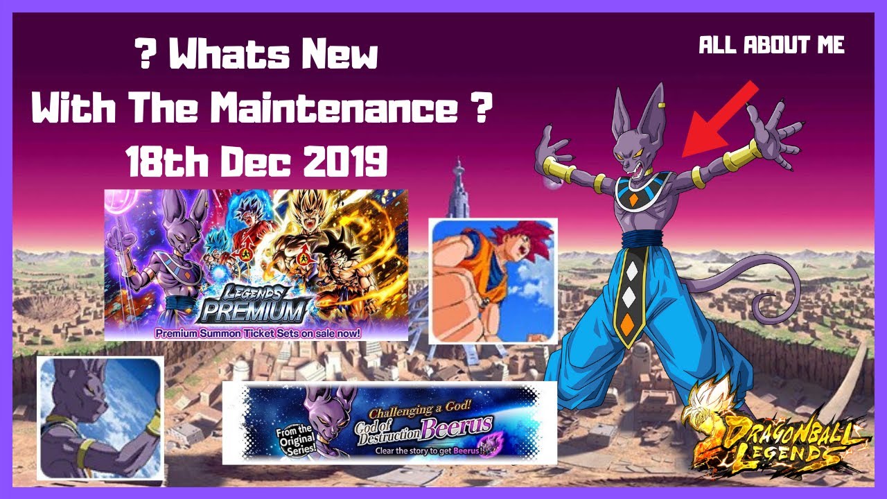DB Legends Maintenance Made For BEERUS Dragon Ball Legends YouTube