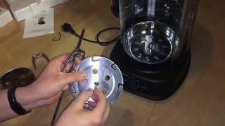 Enrico M-line Grillmaster chicken horizontal loop grill unboxing and assembling