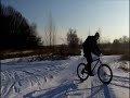 Велопокатушки зимой, январь 2022, г Сумы Голубые озера