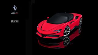 Athlete Statistics Ferrari SF90 Stradale, 2021, 3d model