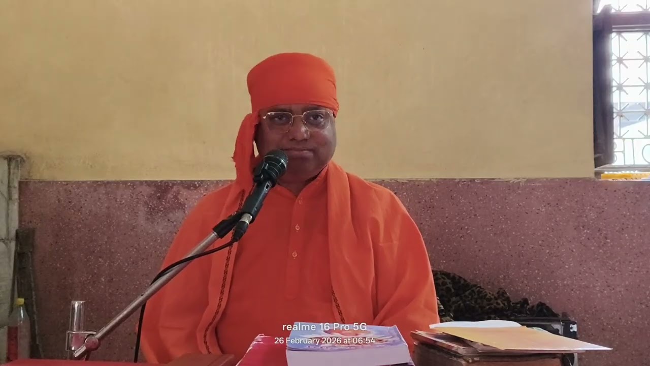 महर्षि मेंहीं परम हंस जी महाराज की अवतरण भुमि खौकसि श्याम मझुवा में स्वामी सत्यप्रकाश जी महाराज।