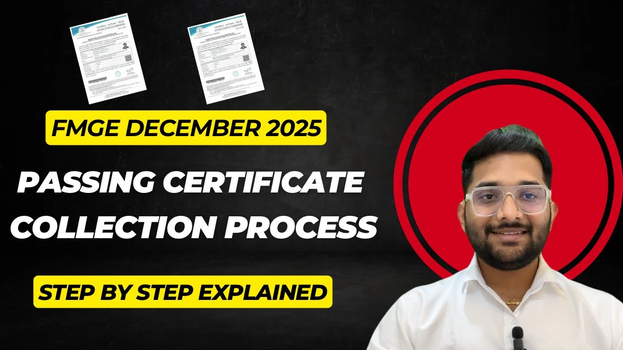 FMGE Passing Certificate Collection Process 2026 | Step-by-Step Guide | Must Watch for FMG Students