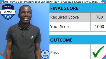 MOS – Word 365 & 2019 Certification (MO-100) – Practice Exam 3 | Score High & Pass with Confidence!