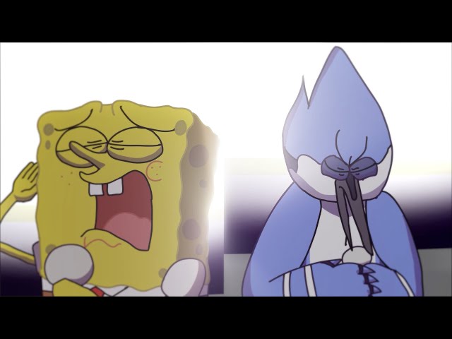 Spongebob and Mordecai sing Golden Hour but it's a season finale (an animation) class=