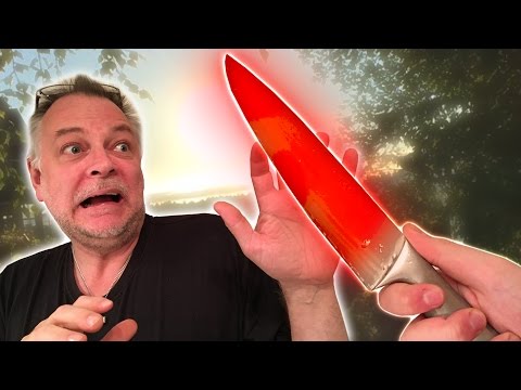 EXPERIMENT Glowing 1000 degree KNIFE VS PAPANOMALY
