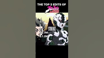 TOP 5 EDITS OF JOJO BIZARRE ADVENTURE (PART 3)🔥 #jojosbizarreadventure #jjba #animeedit #anime #edit