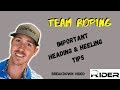 Team Roping Tips | Breaking Down Heading &amp; Heeling Runs | Roping Slow Motion