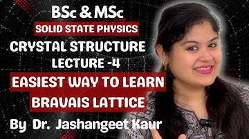 Easiest way to learn lattice types | Bravais Lattice | Crystal Structure | Solid State Physics