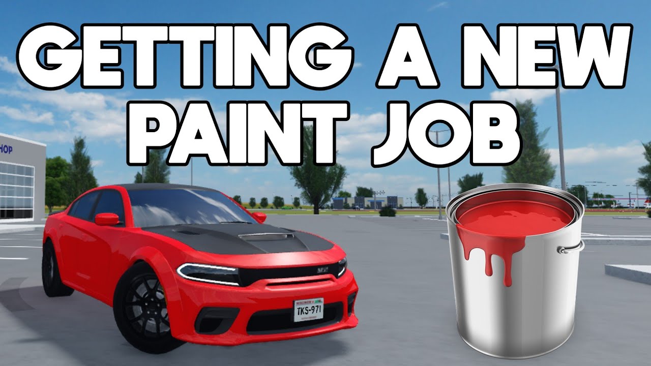 GETTING A NEW PAINT JOB ON MY DODGE CHARGER Roblox Greenville