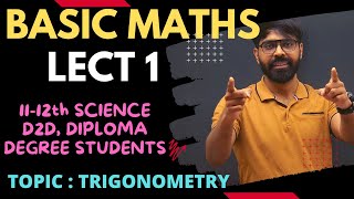 BASIC MATHS LECTURE 1 | TRIGONOMETRY | 11-12th PHYSICS & ALL ENGINEERING STUDENTS | LIVE screenshot 3