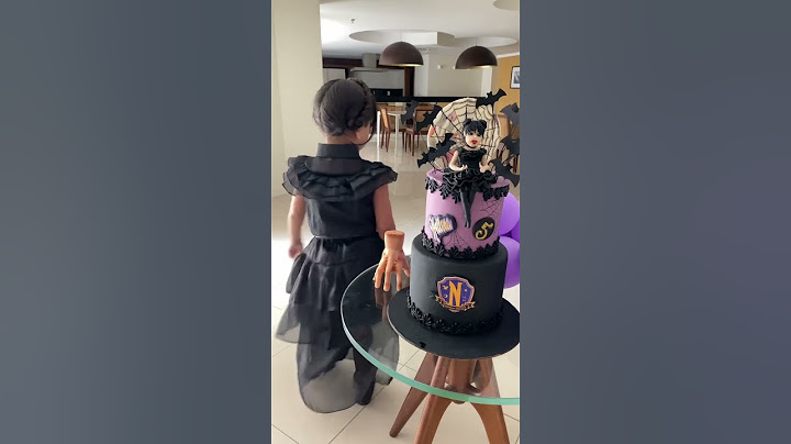 Hellena Wandinha completou 5 anos. #wandinha #wednesday #happybirthday #aniversario #festa