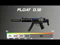 CSGO MP5 | Agent - Skin wear/float
