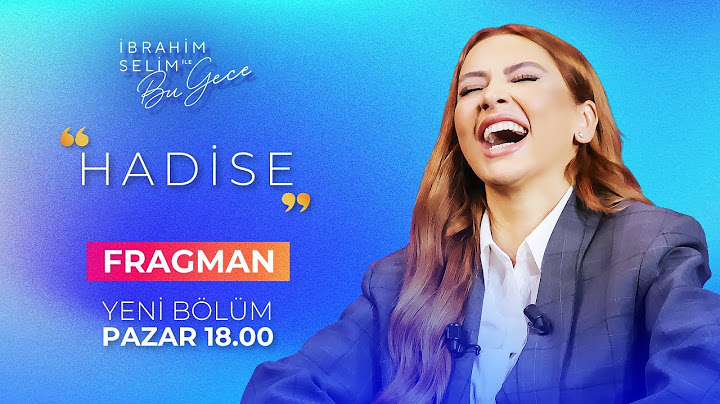 İbrahim Selim ile Bu Gece 6. Sezon 8. Bölüm Tanıtımı | Konuk: Hadise