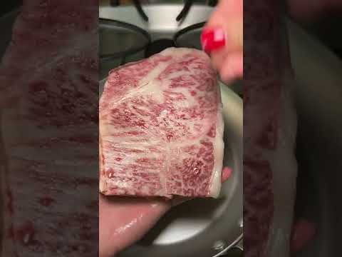 Cooking my brother's wagyu