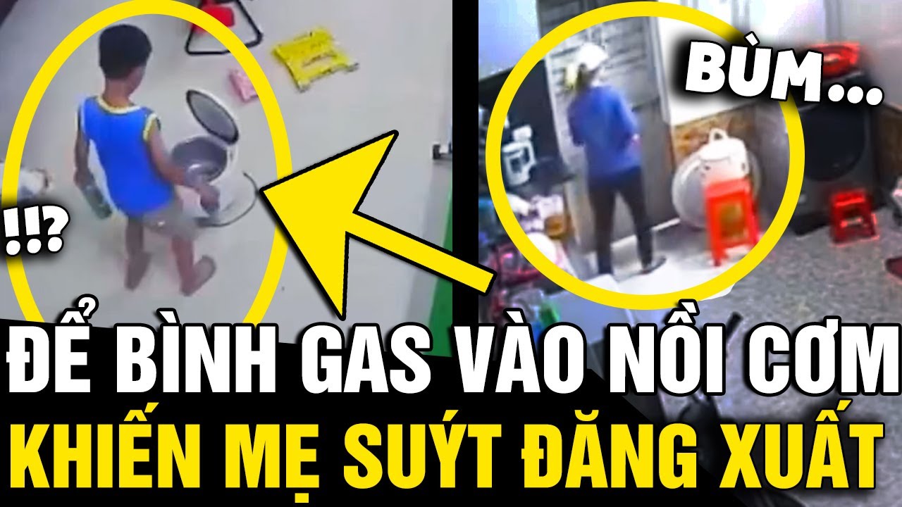 Bỏ 'BÌNH GAS MINI' vào nồi cơm điện, cậu bé khiến mẹ suýt nữa 'DÍNH THƯƠNG TẬT' | Tin Nhanh 3 Phút