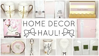 GIRLY HOME DECOR HAUL! ♡ HomeGoods, TJ Maxx, Marshalls, Target, Kate Spade & Oliver Gal