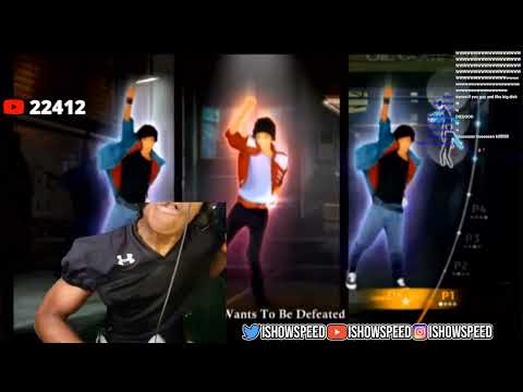 ISHOWSPEED'S pc FALLS while playing just dance