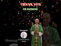 Mr Selvino Naronha from Oman expresses his gratitude to Fr Patricio Fernandes SJ