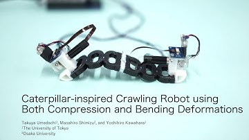 Caterpillar-inspired Crawling Robot using Both Compression and Bending Deformations