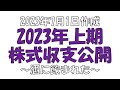 【独身アラフォー】2023上期の株投資収支報告【株トレーダー】