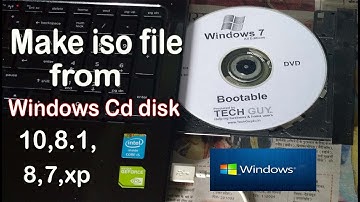 How to make iso file from Windows 10,8.1,8,7,xp cd disk|creat iso(image) file of all Windows OS|
