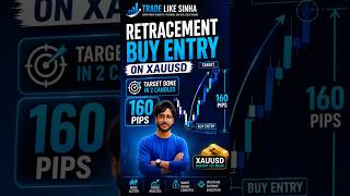 Hit 160 Pips in Just 2 Candles | Gold Trading Strategy Trade Like Sinha - Vishal Sinha #trading
