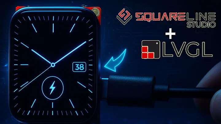 ESP32-S3 AMOLED Smartwatch UI | Digital + Analog Clock using SquareLine Studio & LVGL Arduino IDE