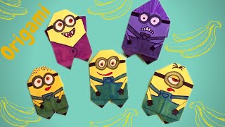 Cómo Hacer Fácilmente Un Minion De Origami Con Papel