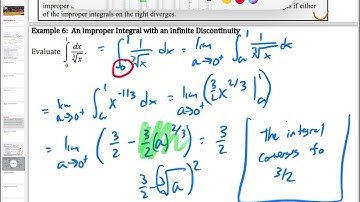 6.13 Evaluating Improper Integrals Part 2