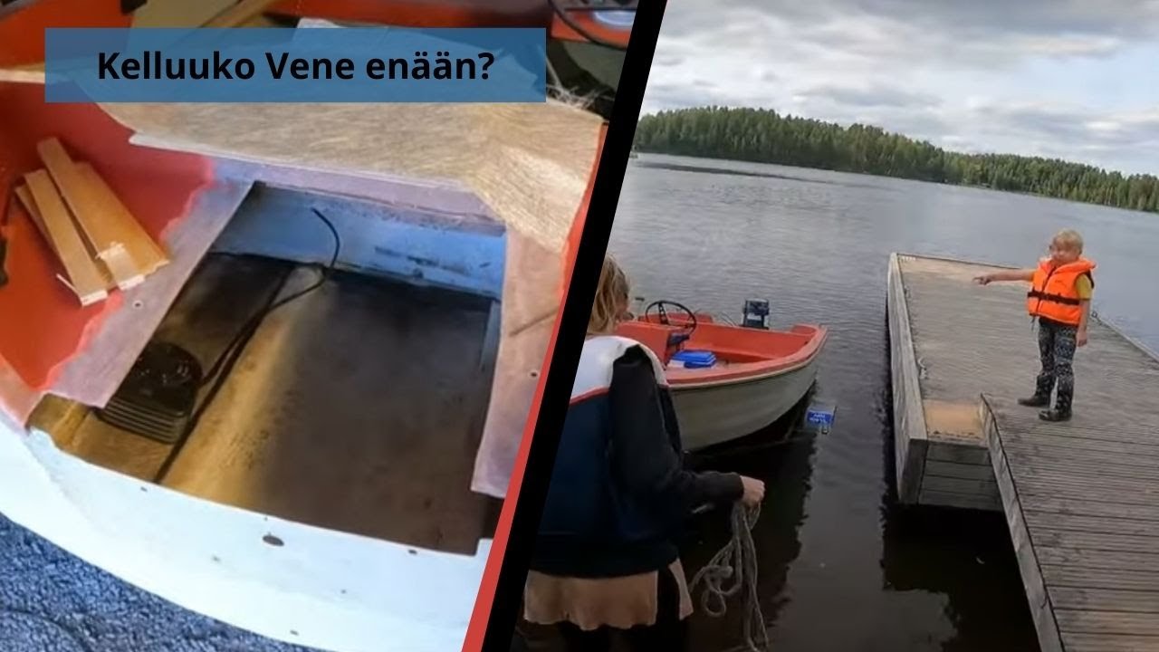 Terhi veneen perälaudan kunnostus.