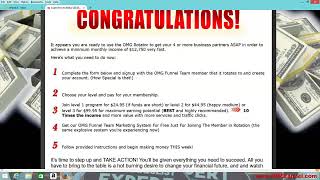 How to sign up to OMG Rotator and partner MYECON and be added to the OMG Rotator fast and correctly