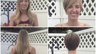 Long hair to Pixie Cut (Before and After)