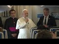 La conferenza stampa di Papa Leone XIV sul volo Luanda-Malabo