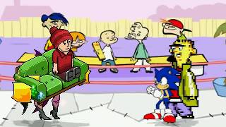 AN Mugen Request #885: Mr Funny & Morrigan VS Classic Sonic & Ed