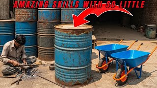 How WHEELBARROWS Are Made From Used Oil Drums and the Shocking Truth Behind It