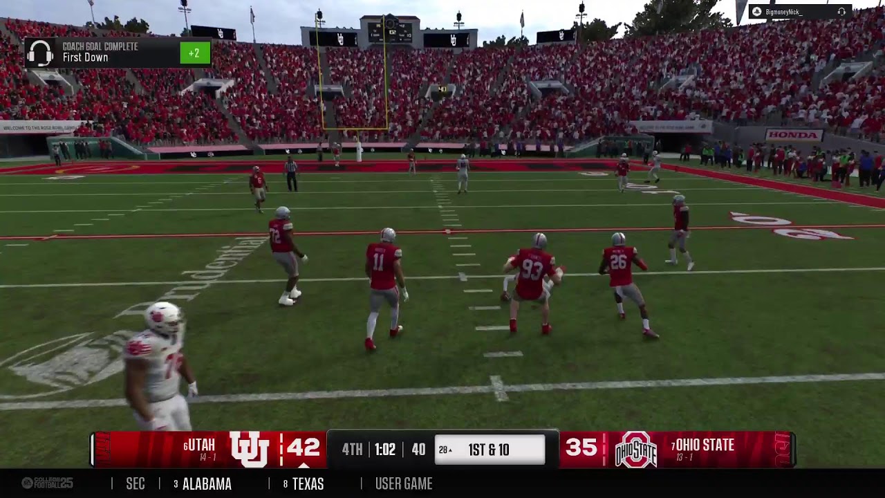 Utah Utes Vs Ohio State CFP