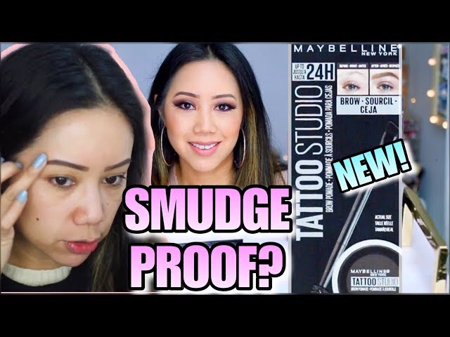 BROW POMADE TATTOO YouTube PROOF? DEMO REVIEW STUDIO - SMUDGE - IT IS MAYBELLINE NEW! &