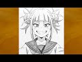 Himiko Toga Drawing My Hero Academia Fan Art Easy Anime Drawing Ideas 