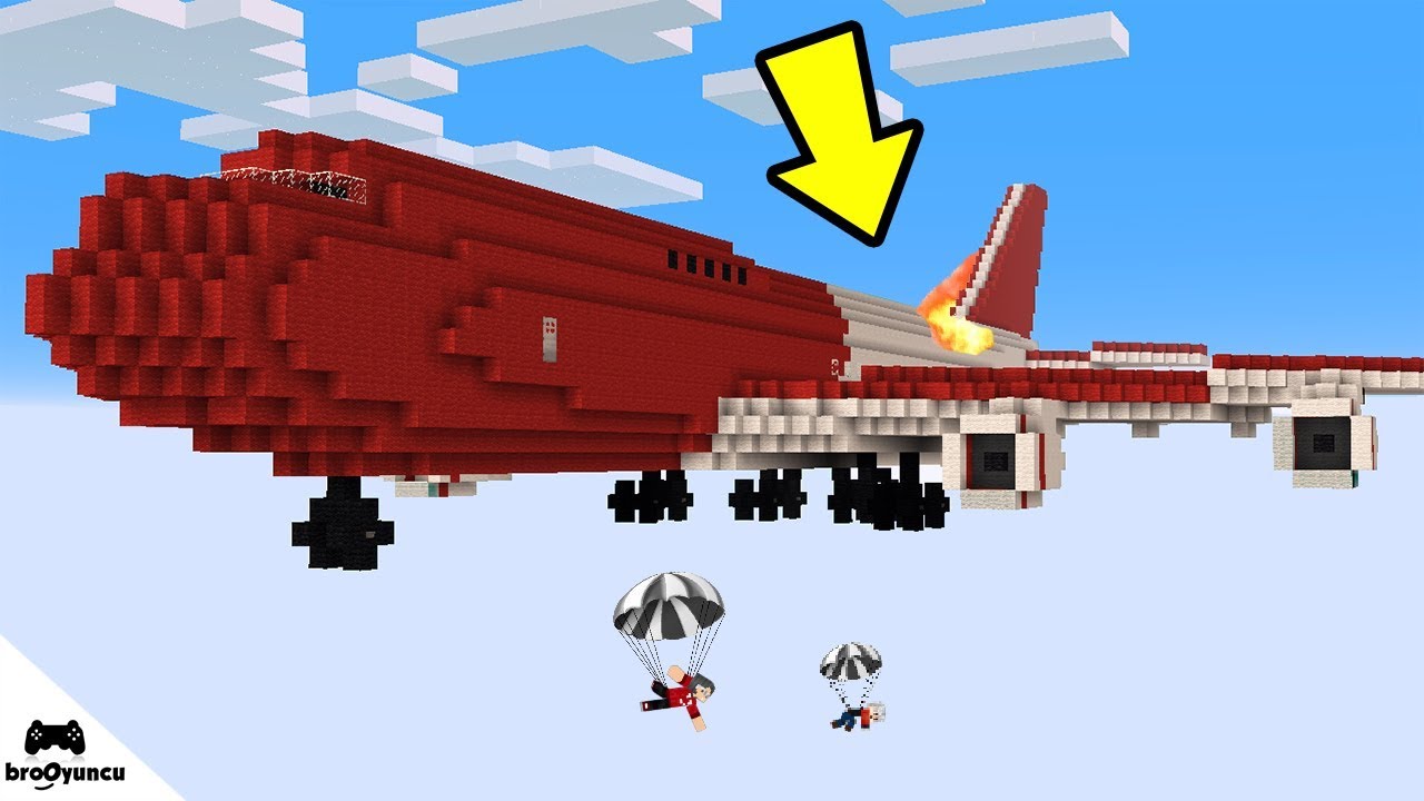MİNECRAFT UÇAN UÇAKTAN KAÇIŞ