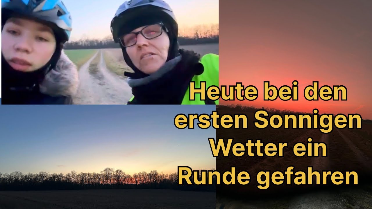 Mal das schönes Wetter genießen,und das Fahrrad raus geholt. 