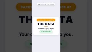 Why Your Backtest Data Is Lying to You (4 Data Killers) #algotrading #futurestrading