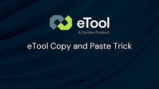 eTool Copy and Paste Trick