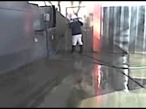 Trash Compactor Area Cleaning front desk