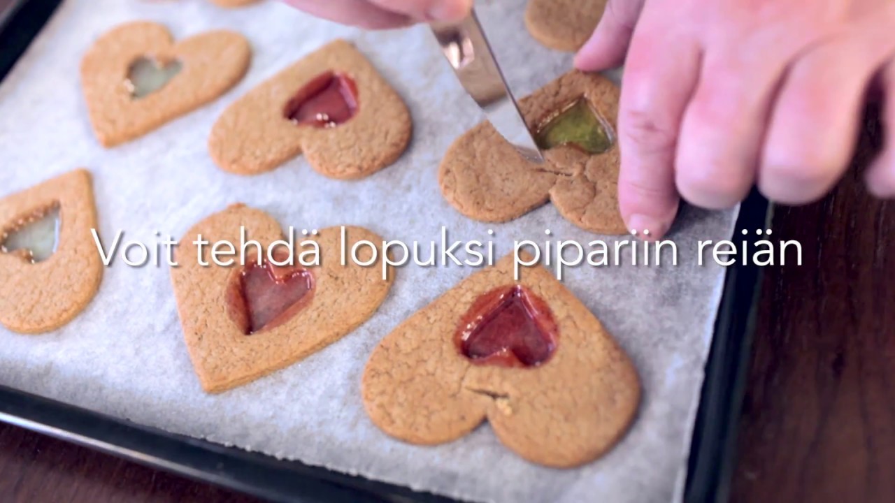 Piparkakkujen koristelu kahdella tapaa