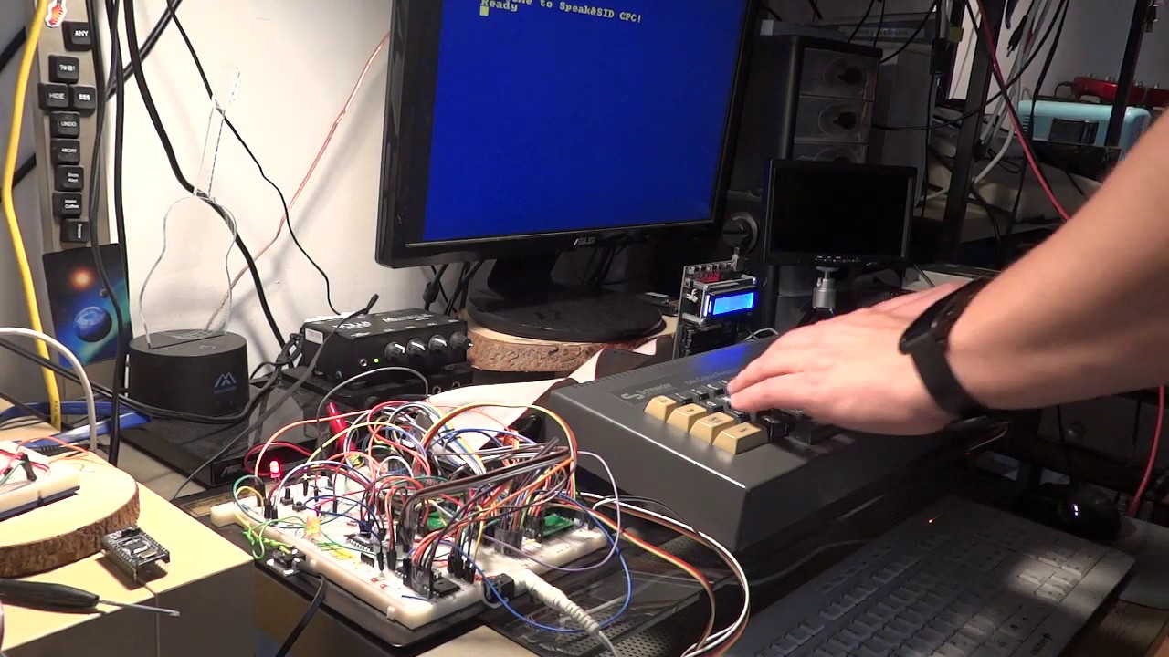 Amstrad CPC Speak&SID Speech & Sound Synthesizer - Now with REAL SID CHIP!