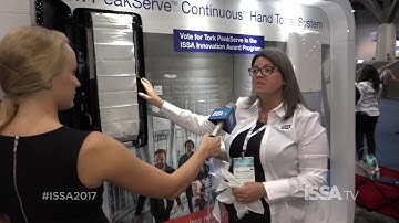 Tork PeakServe demo at ISSA 2017